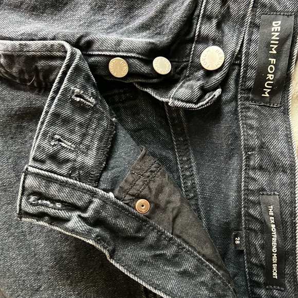 Ex Boyfriend MidThigh Short relaxed cutoff. premium Italian, 100% organic cotton - Picture 4 of 4